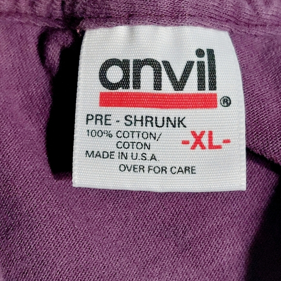 VINTAGE DOG BOY RECORDS THAT BITE Plum Purple Mens Size XL 100% cotton - Picture 5 of 7